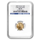 2009 1/10 oz Gold American Eagle MS-70 NGC (Early Releases) 2009 1/10 oz Gold American Eagle MS-70 NGC (Early Releases)